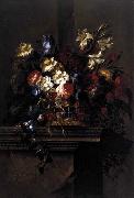 Arellano, Juan de Basket of Flowers on a Plinth oil